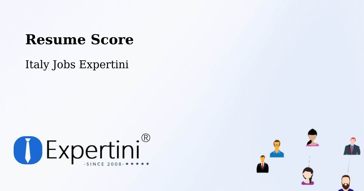 Resume Score - Italy Jobs Expertini