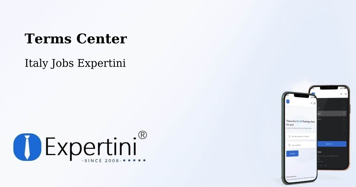 Terms Center - Italy Jobs Expertini